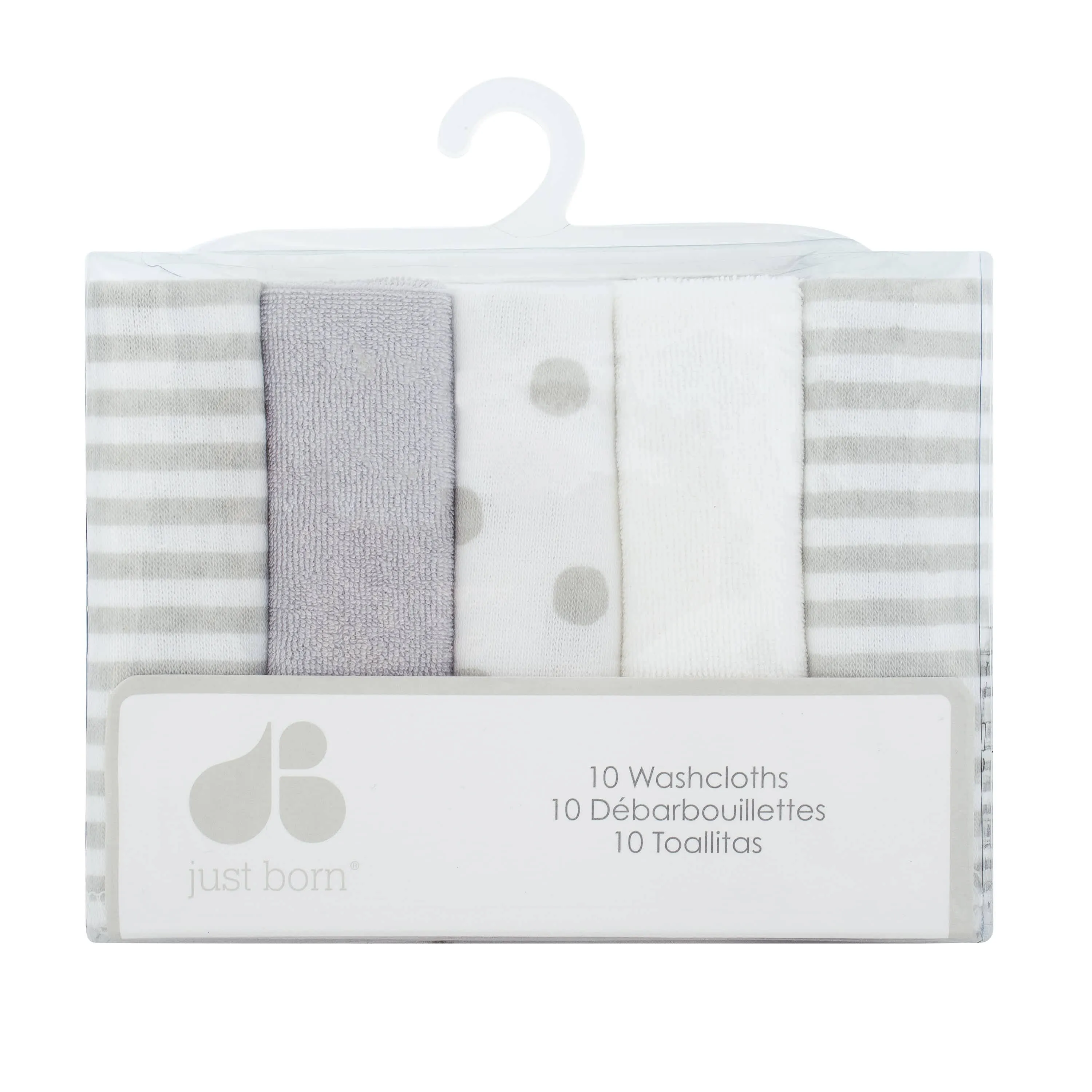 10-Pack Baby Neutral  Washcloths