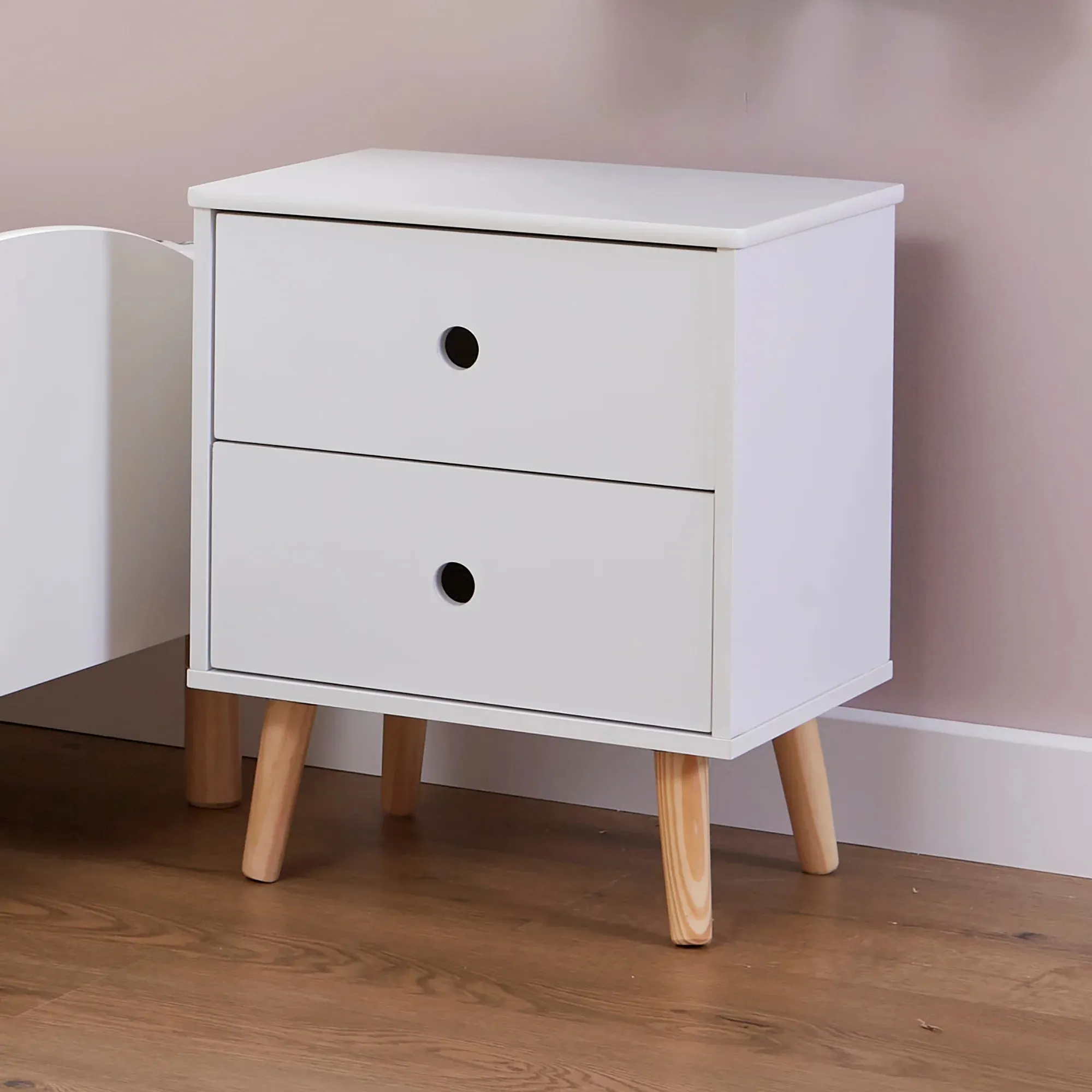 2 Drawer Bedside Cabinet