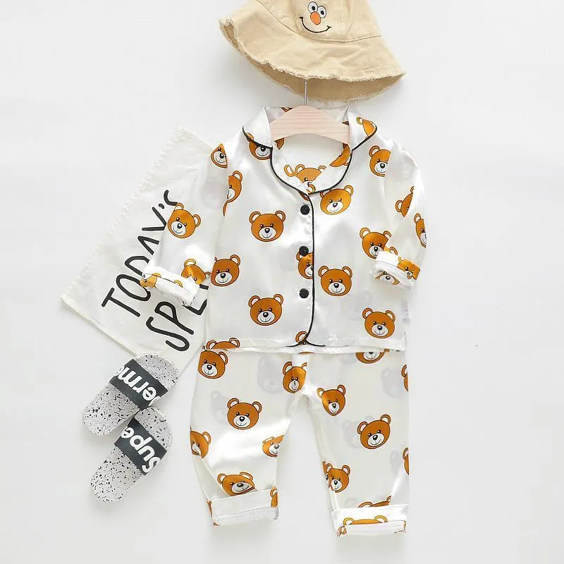 2-piece Cartoon Design Pajamas for Toddler Girl Wholesale children's clothing