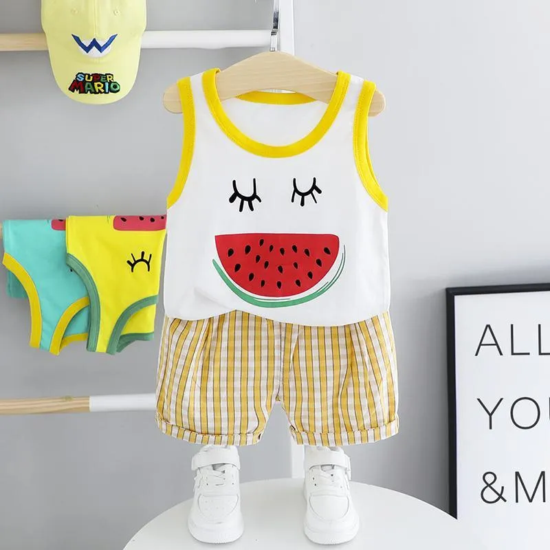 2-piece Watermelon Pattern  T-shirt & Shorts for Children Boy£¨No Shoes???Wholesale children's clothing