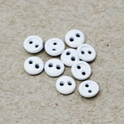 30 Pcs 3 mm 4 mm Doll Buttons - Micro Buttons - Miniature Tiny  Buttons - Botones - Round Sewing Buttons for Doll Clothes Making Supplies