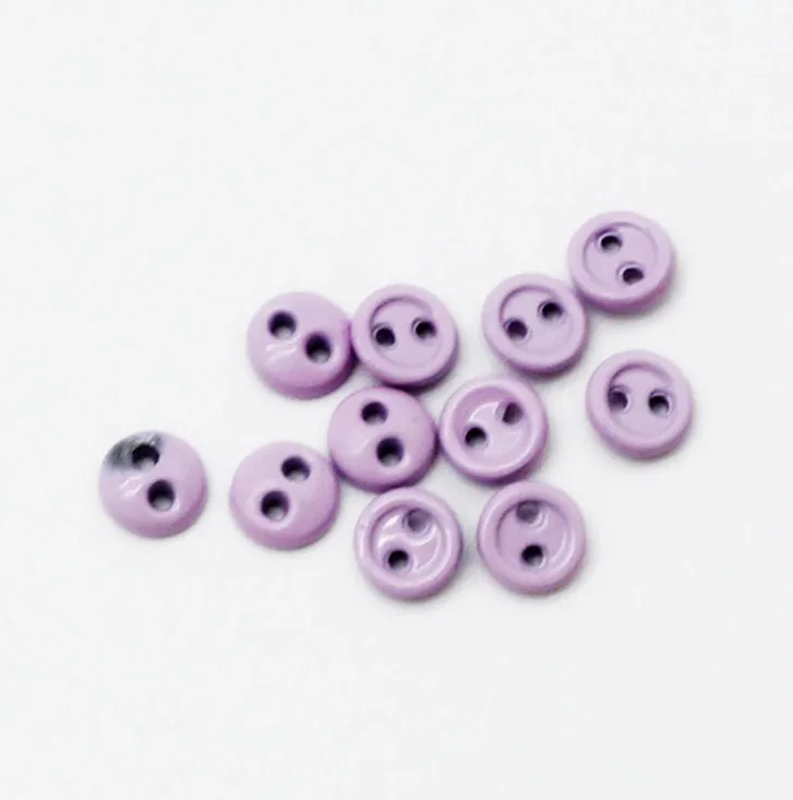 30 Pcs 3 mm 4 mm Doll Buttons - Micro Buttons - Miniature Tiny  Buttons - Botones - Round Sewing Buttons for Doll Clothes Making Supplies