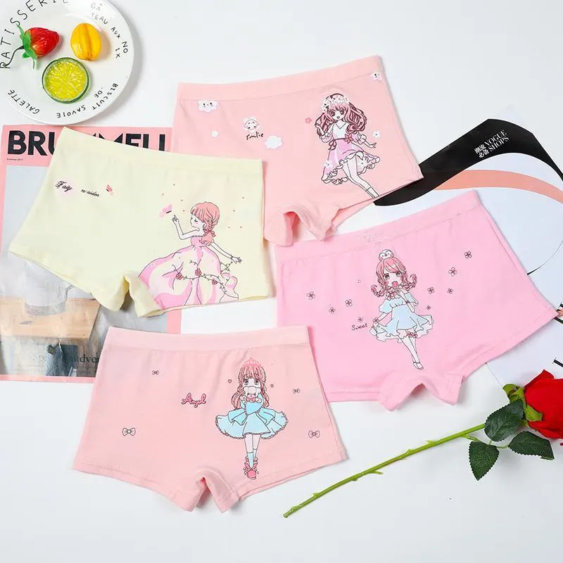 4-piece Cartoon Pattern Panties for Girl