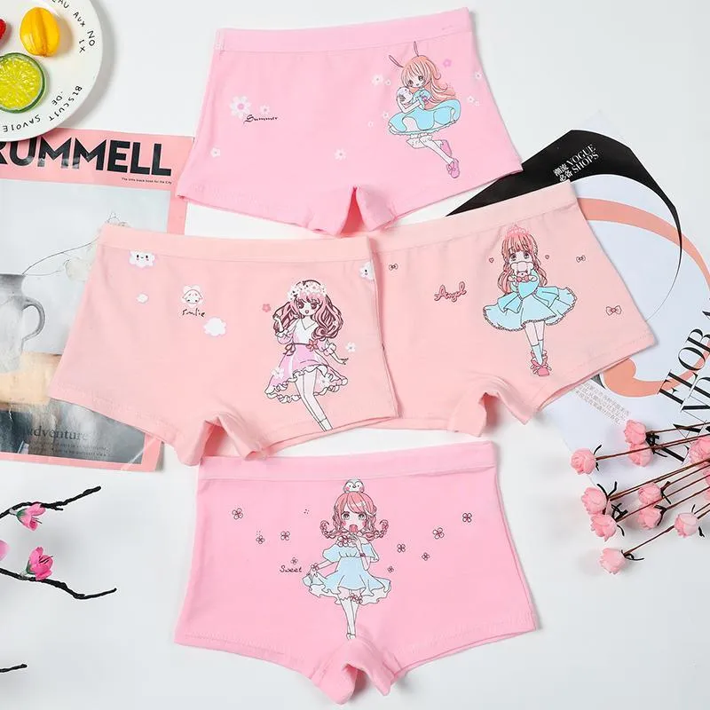 4-piece Cartoon Pattern Panties for Girl