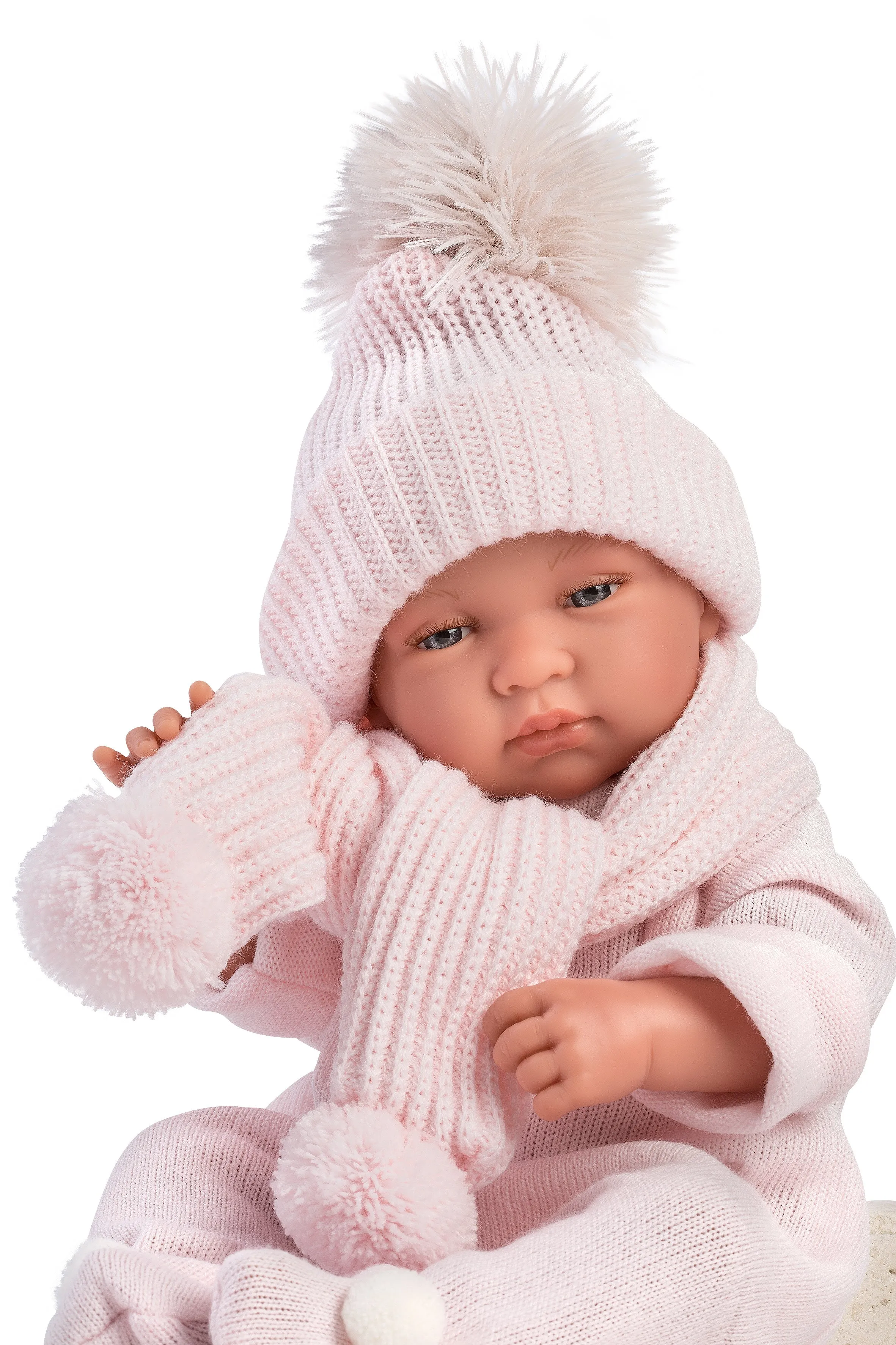 Anatomically Correct Baby Doll With Blanket |  17" | Jill