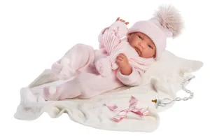 Anatomically Correct Baby Doll With Blanket |  17" | Jill