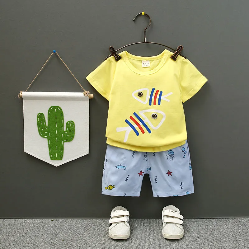 Baby cartoon two-piece set