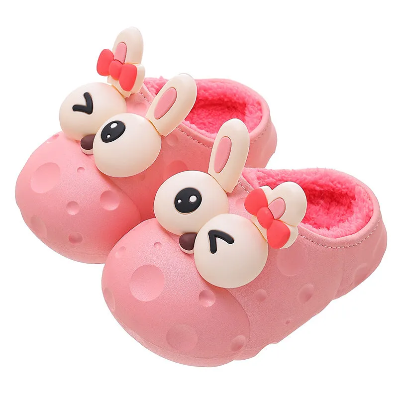 Baby Cotton Slippers Cotton Slippers Boys And Girls Warm With Velvet Children Cotton Slippers