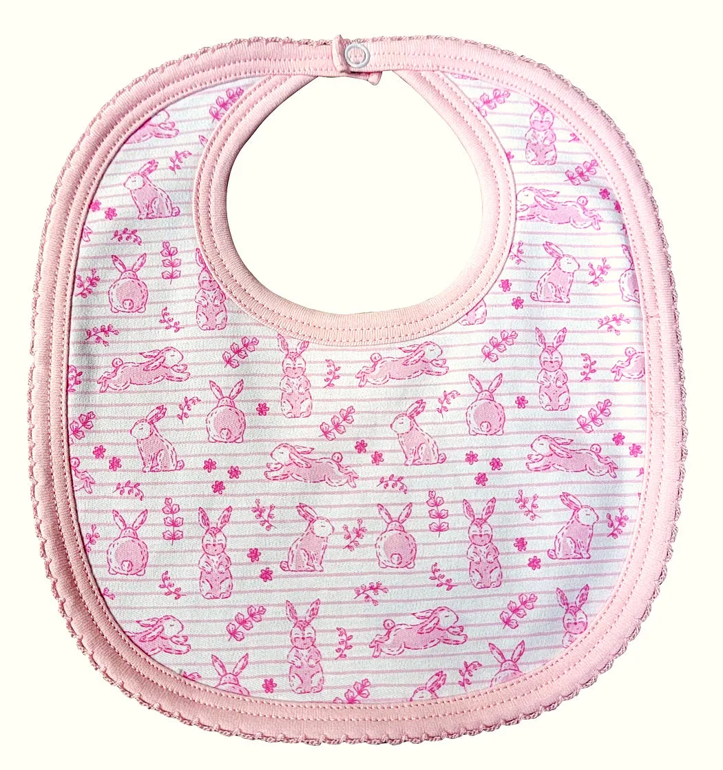 Baby Girl Easter Bunny Bib