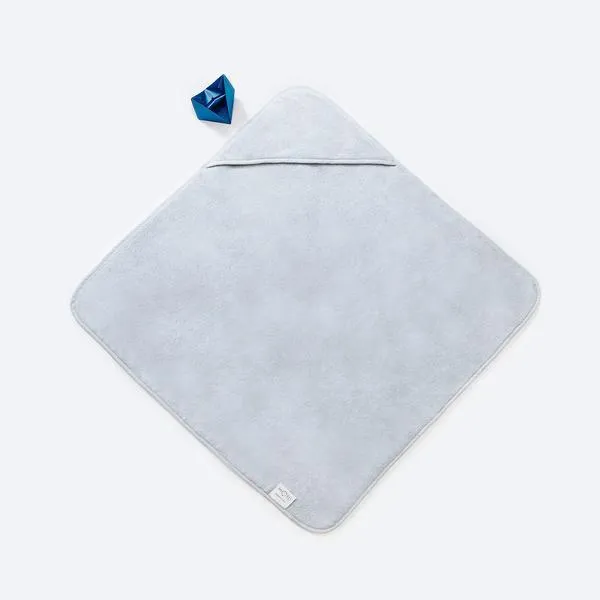 Baby Mori Hooded Towel in Grey