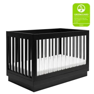 Babyletto Harlow Acrylic 3-in-1 Convertible Crib with Toddler Bed Conversion Kit