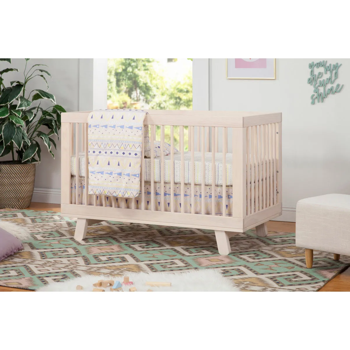 Babyletto Hudson 3-in-1 Convertible Crib with Toddler Bed Conversion Kit