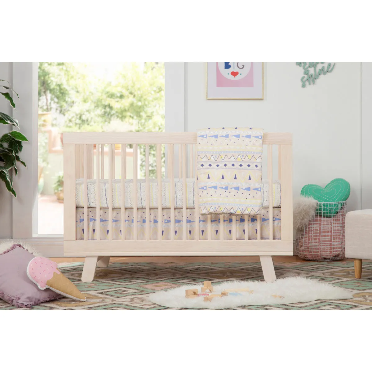 Babyletto Hudson 3-in-1 Convertible Crib with Toddler Bed Conversion Kit