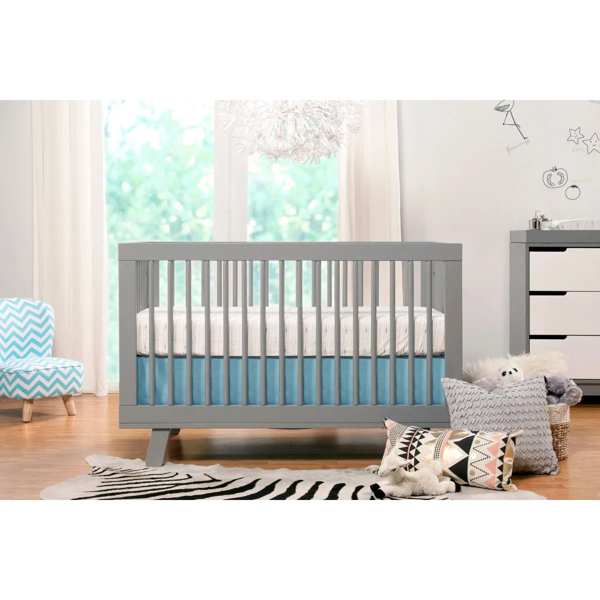 Babyletto Hudson 3-in-1 Convertible Crib with Toddler Bed Conversion Kit