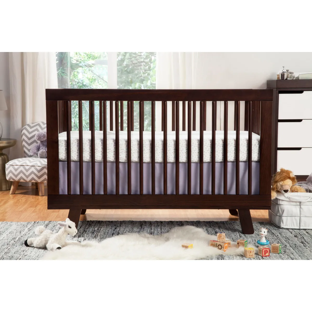 Babyletto Hudson 3-in-1 Convertible Crib with Toddler Bed Conversion Kit