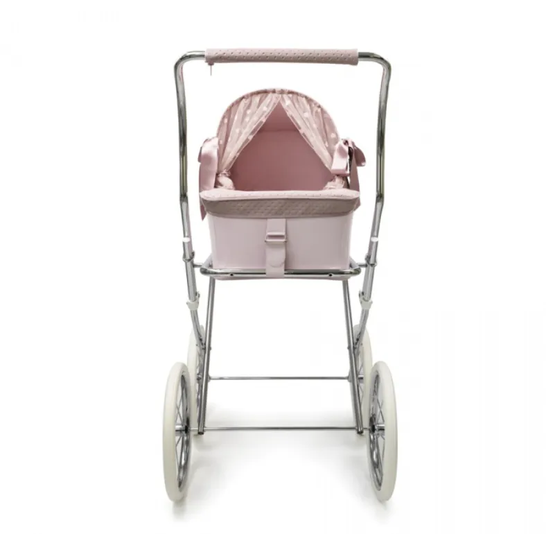 Bebelux 'Sweet Love' Pink Doll's Pram & Bag