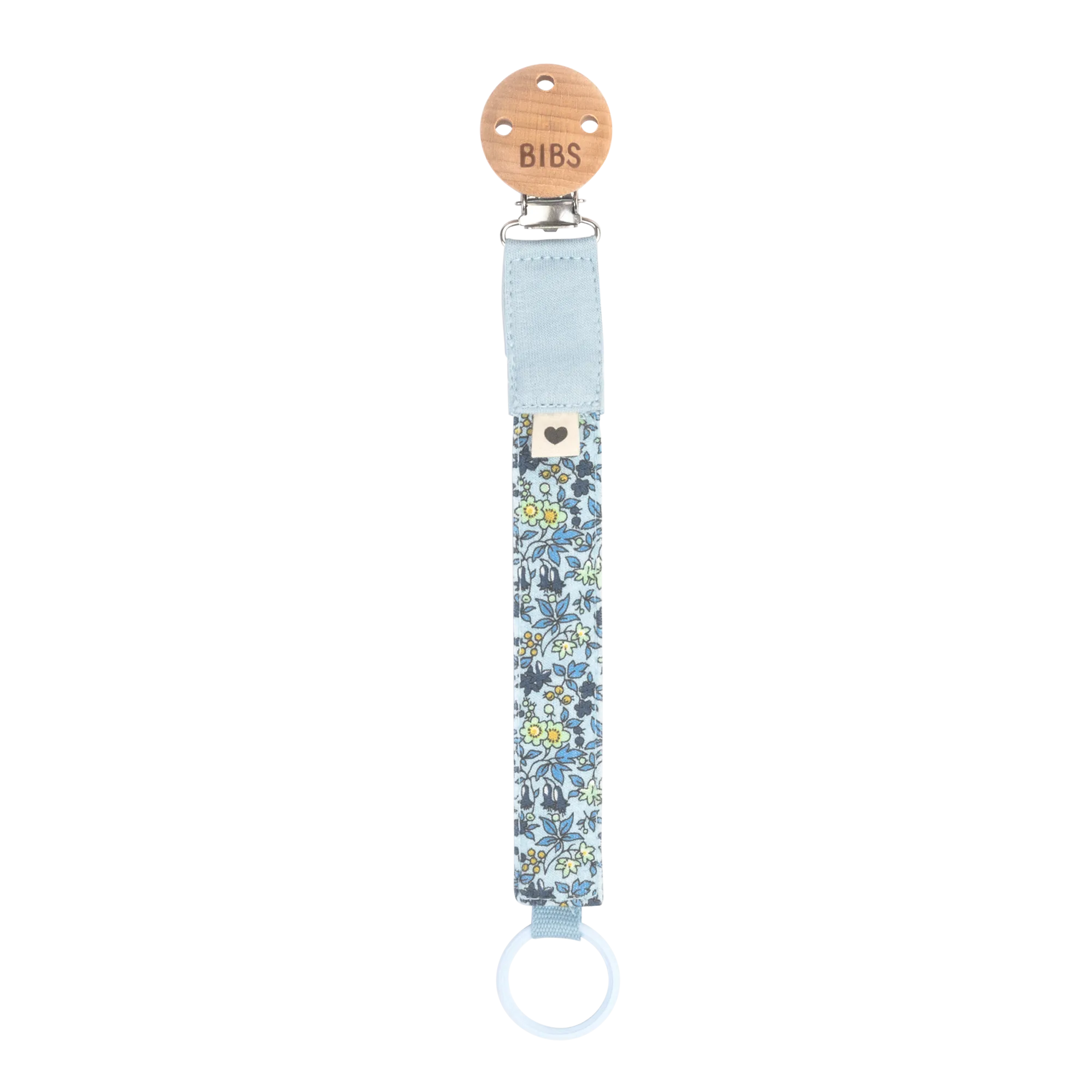 BIBS x Liberty Pacifier Clip | Baby Blue & Chamomile Lawn