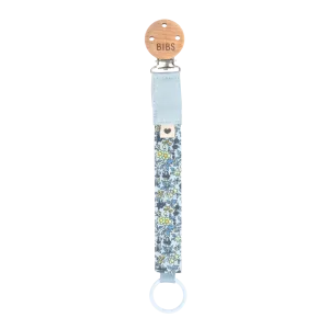 BIBS x Liberty Pacifier Clip | Baby Blue & Chamomile Lawn