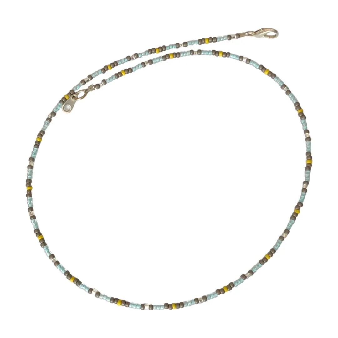 Blue Skies Beaded Necklace