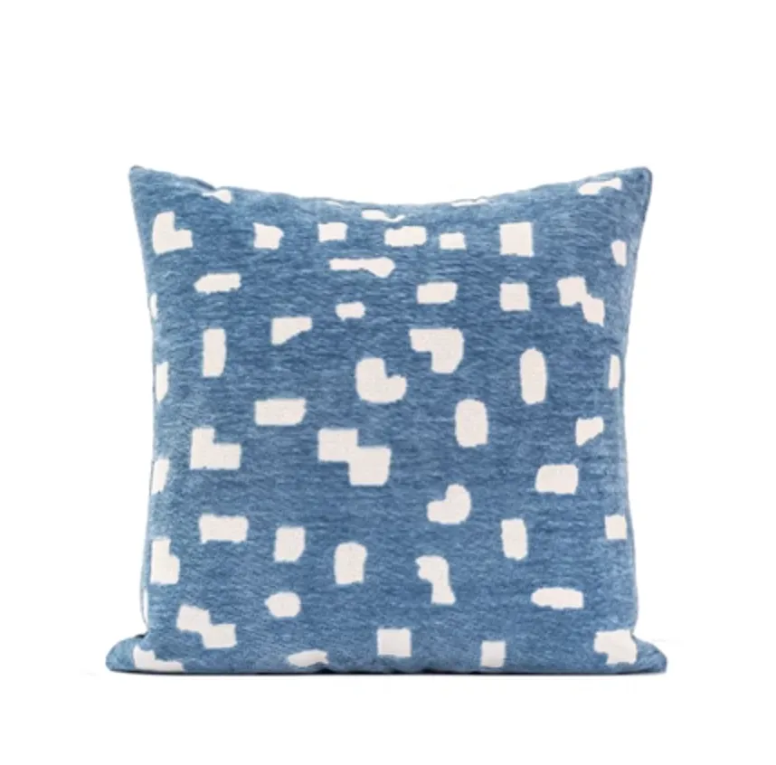 Blue Velvet Throw Pillow