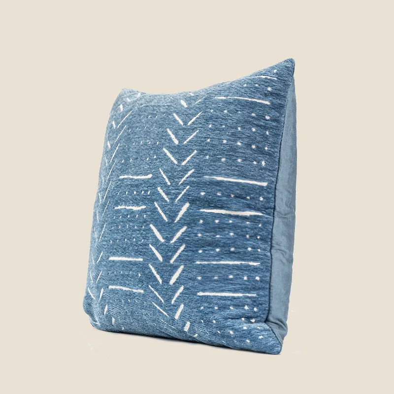 Blue Velvet Throw Pillow