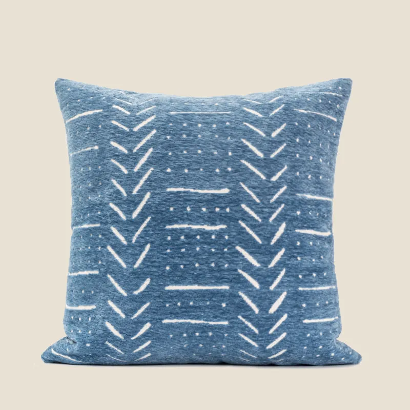 Blue Velvet Throw Pillow