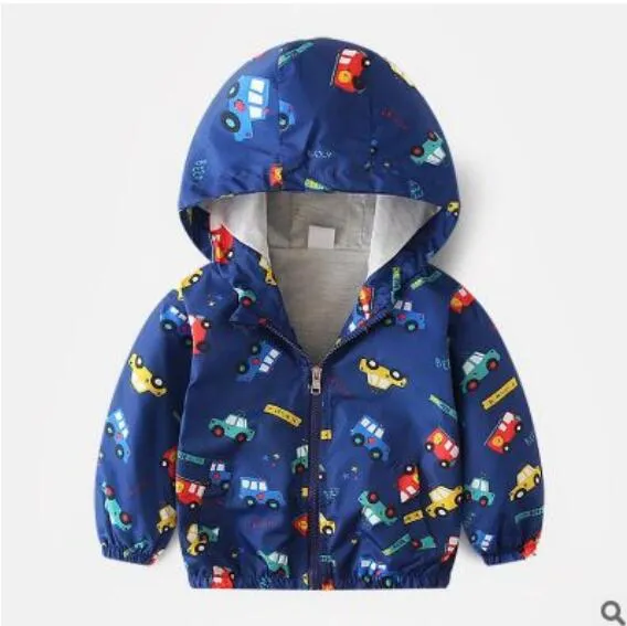 Boy jacket casual hooded jacket