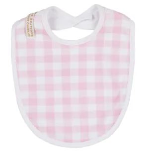 Burp Me Bib - Palm Beach Pink Gingham