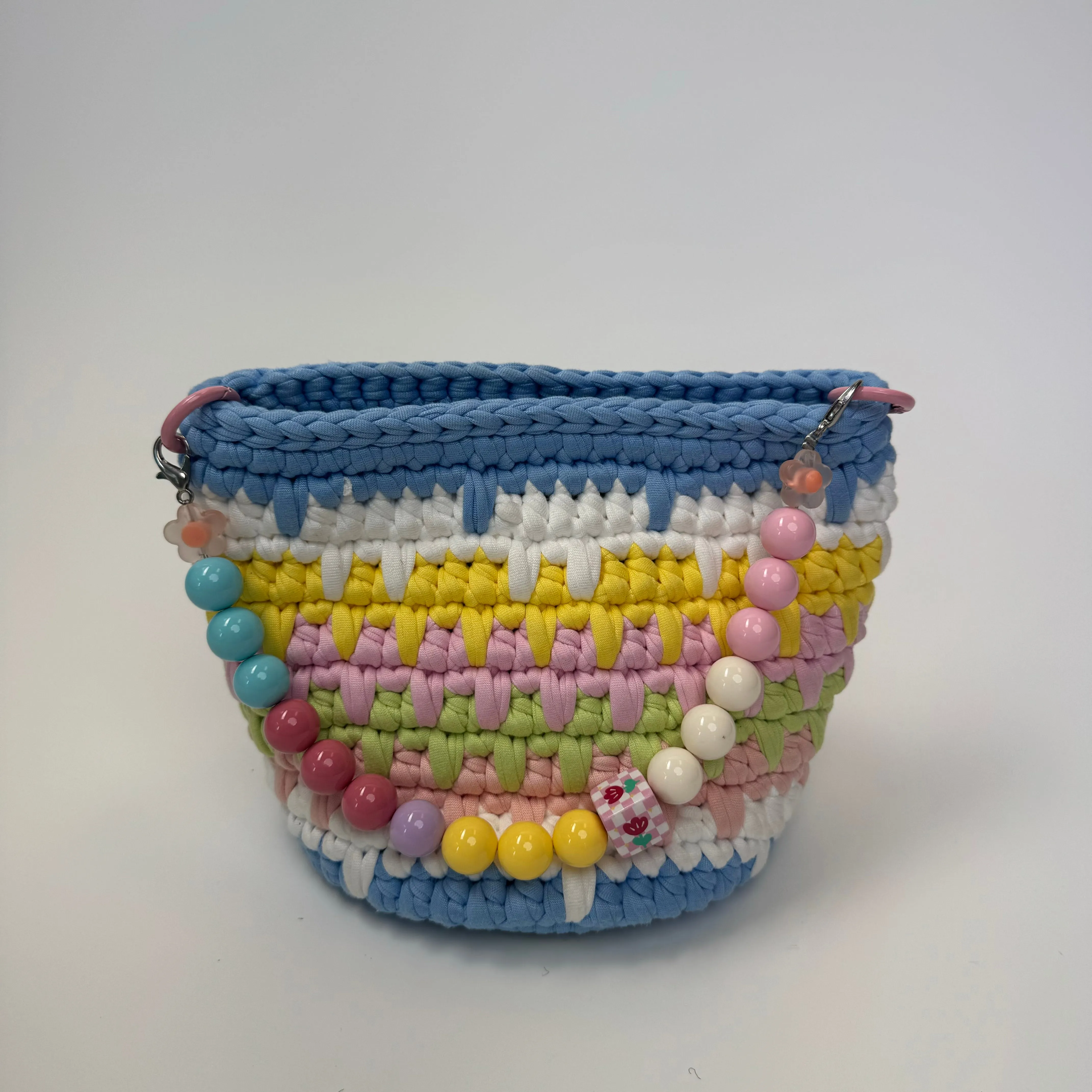 Candy Color Crochet Bag