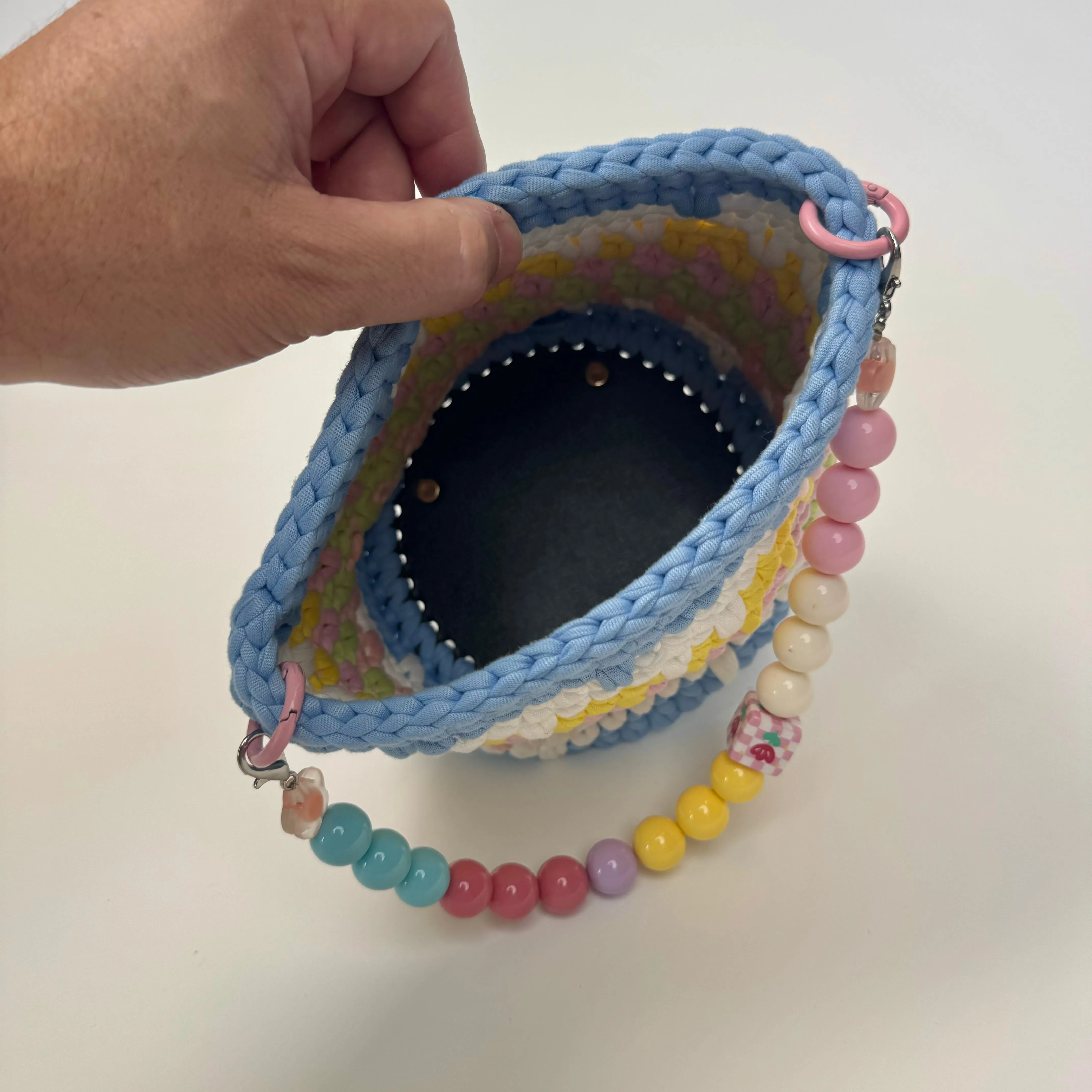 Candy Color Crochet Bag