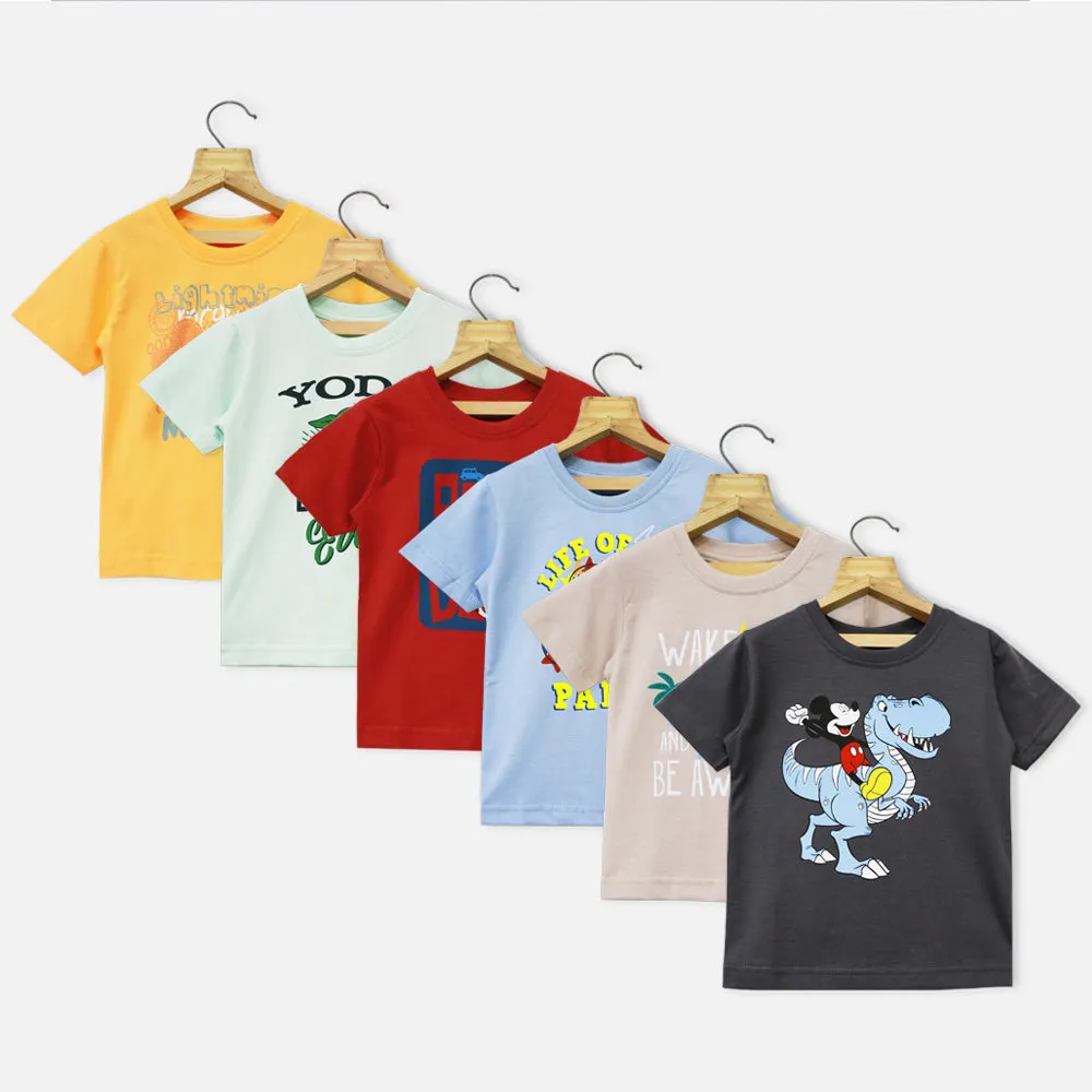 Cartoon Theme Half Sleeves T-Shirt