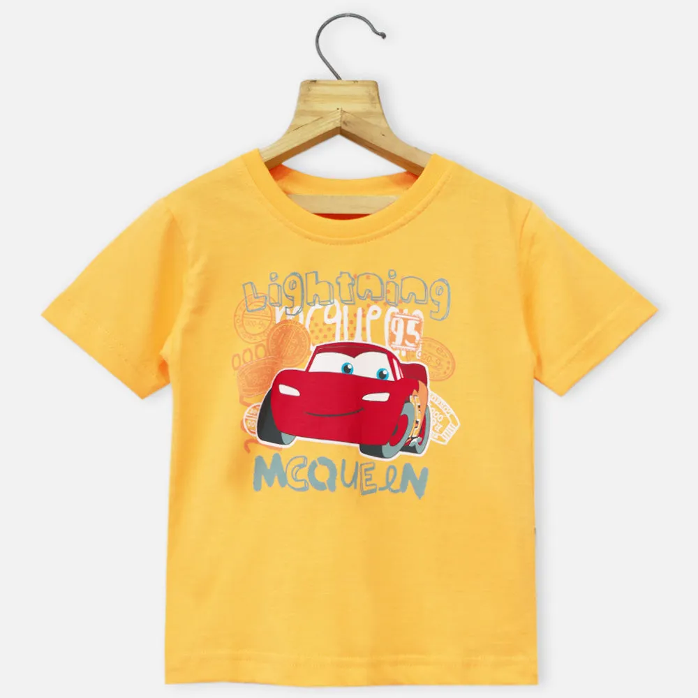 Cartoon Theme Half Sleeves T-Shirt