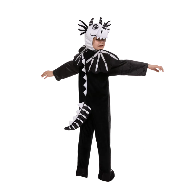 Cartoonish Skeleton T-rex Costume Set for Role Play Cosplay- Child