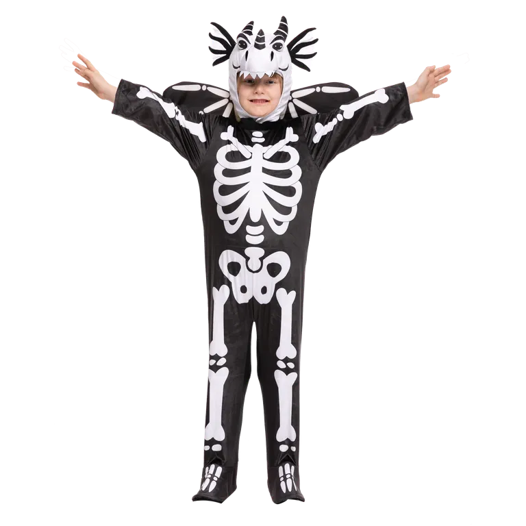 Cartoonish Skeleton T-rex Costume Set for Role Play Cosplay- Child