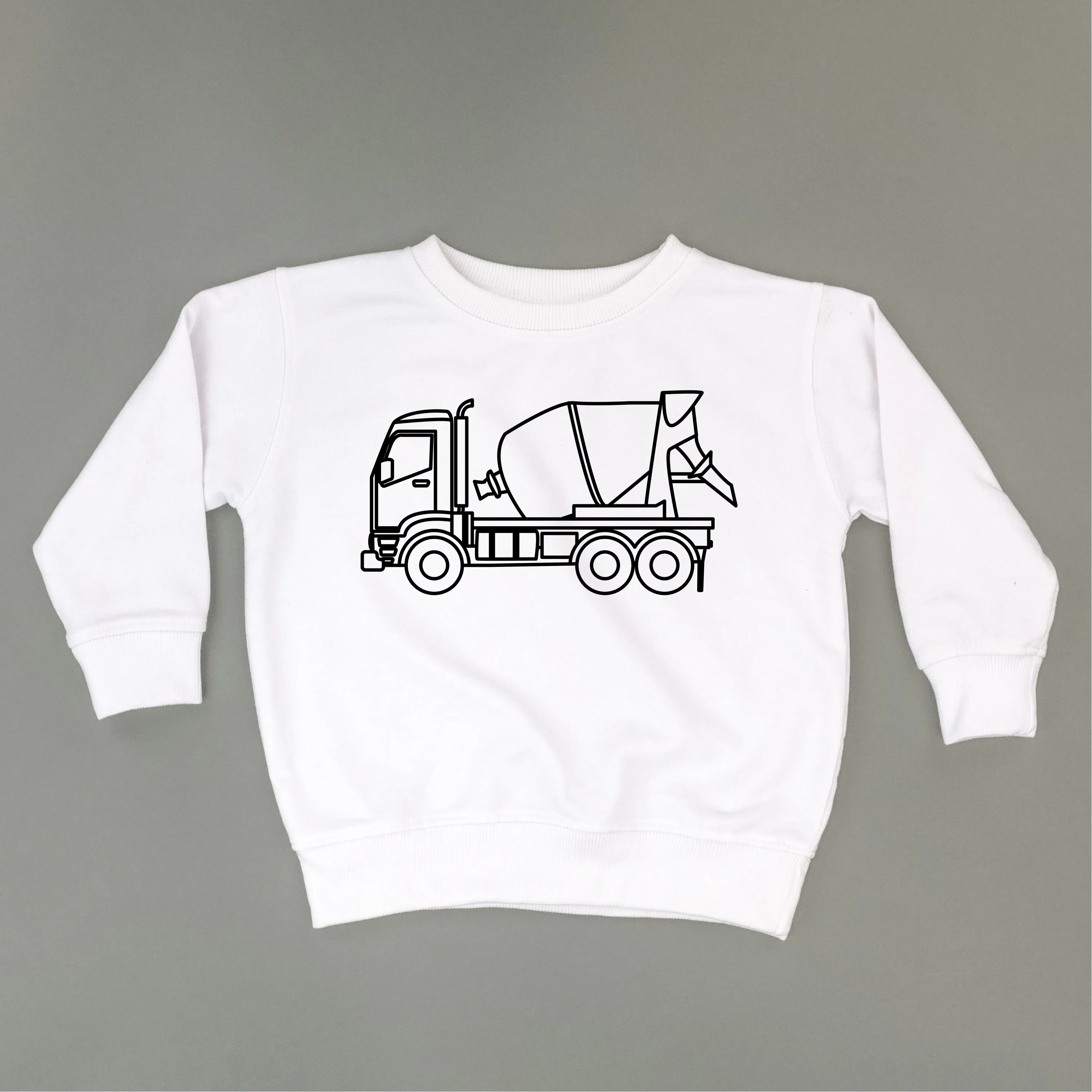 CEMENT TRUCK - Minimalist Design - Child Sweater