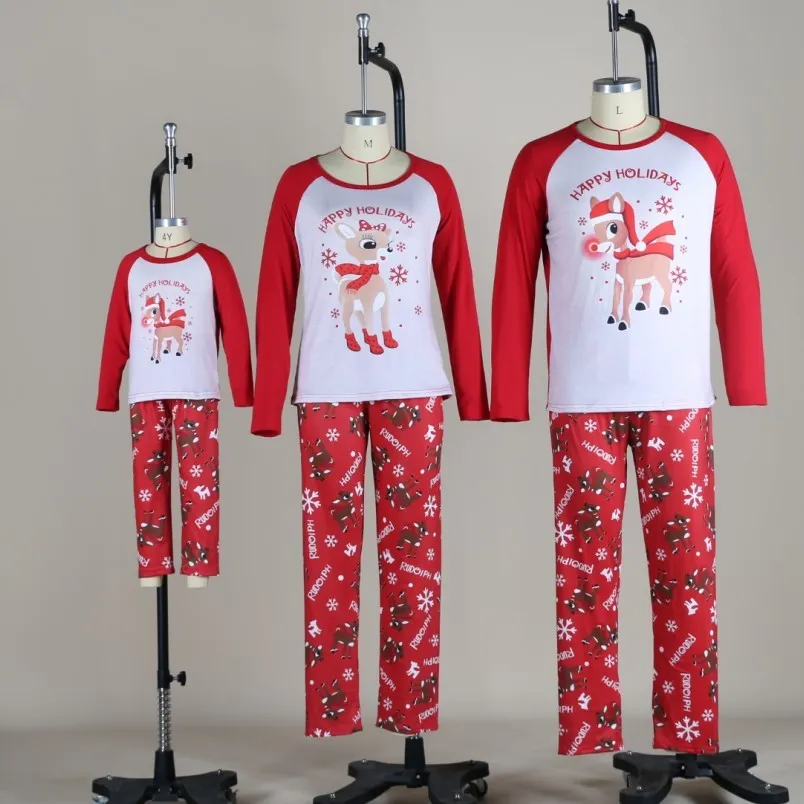 Christmas Family Suit Pajamas In Europe And America