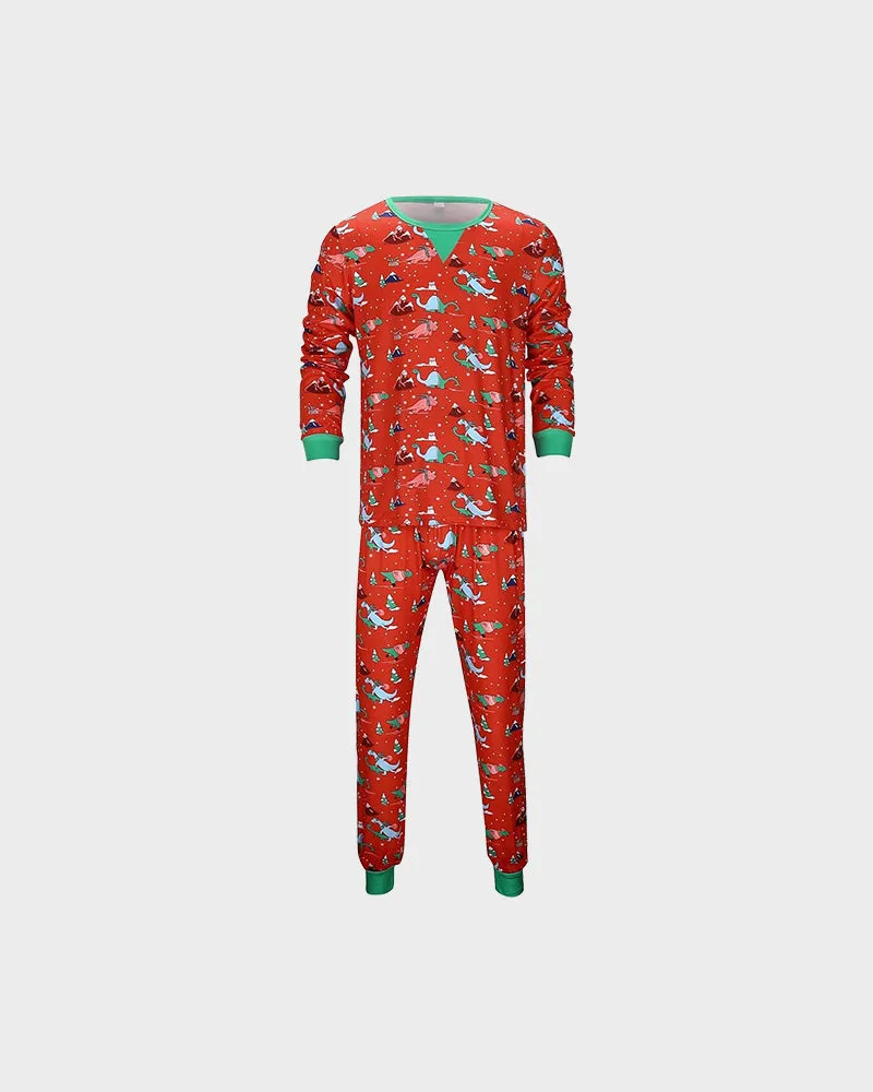 Christmas Pattern Family Matching Pajama Set