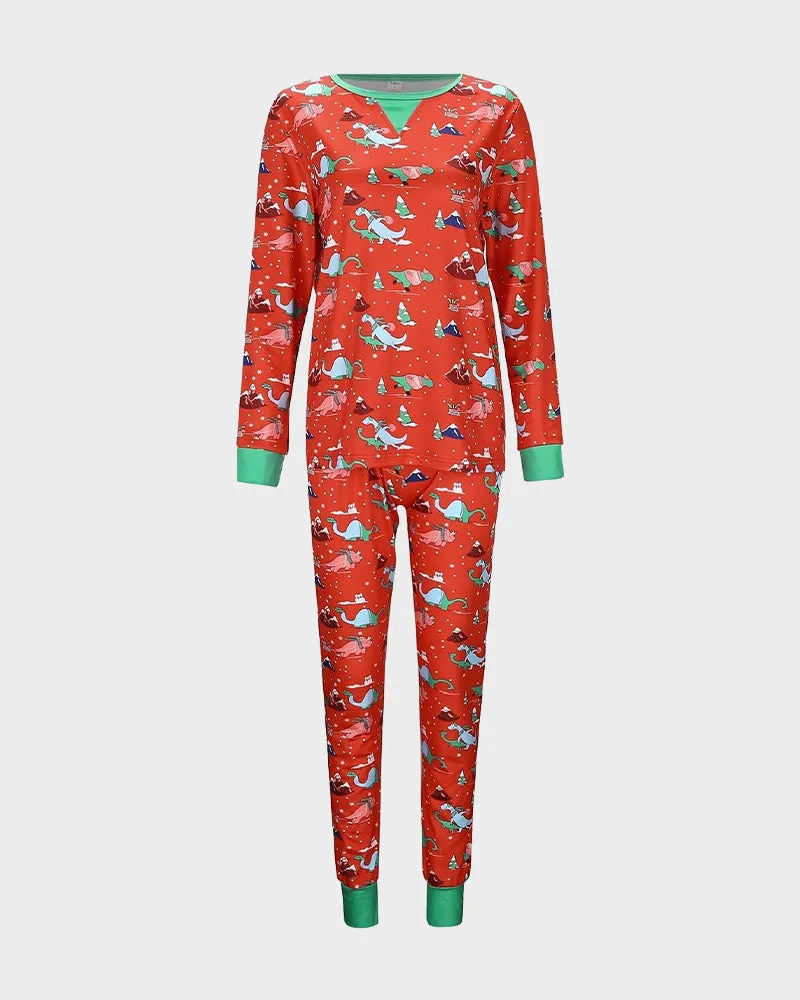 Christmas Pattern Family Matching Pajama Set