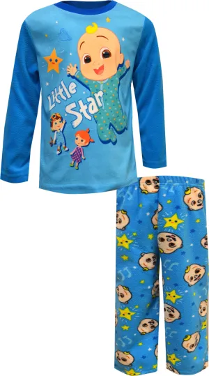 CoComelon Little Star Blue Fleece Toddler Pajamas