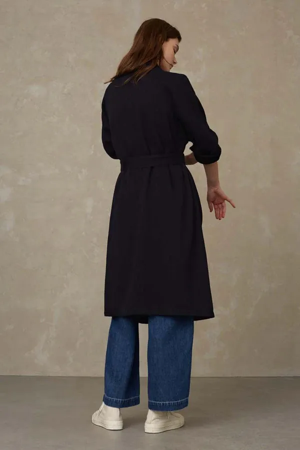 Cosima Long Jacket in Dark Indigo