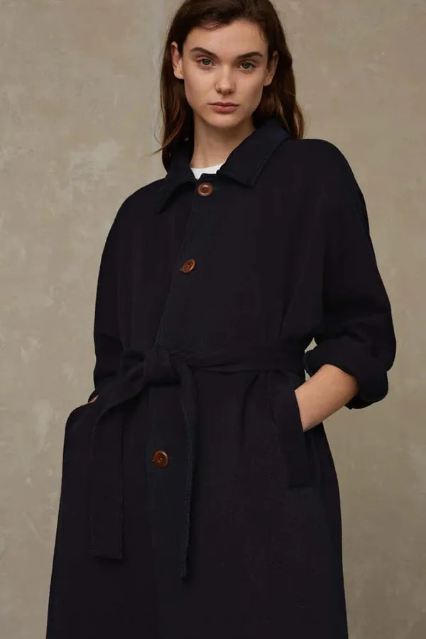 Cosima Long Jacket in Dark Indigo