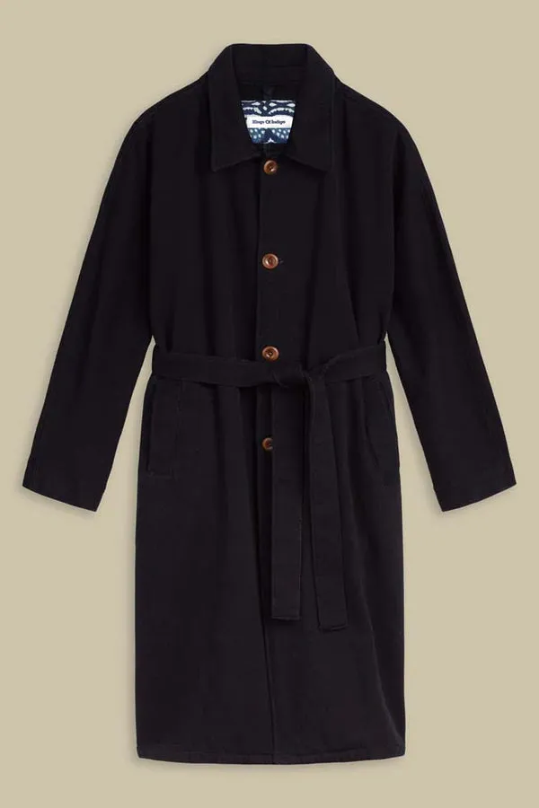 Cosima Long Jacket in Dark Indigo