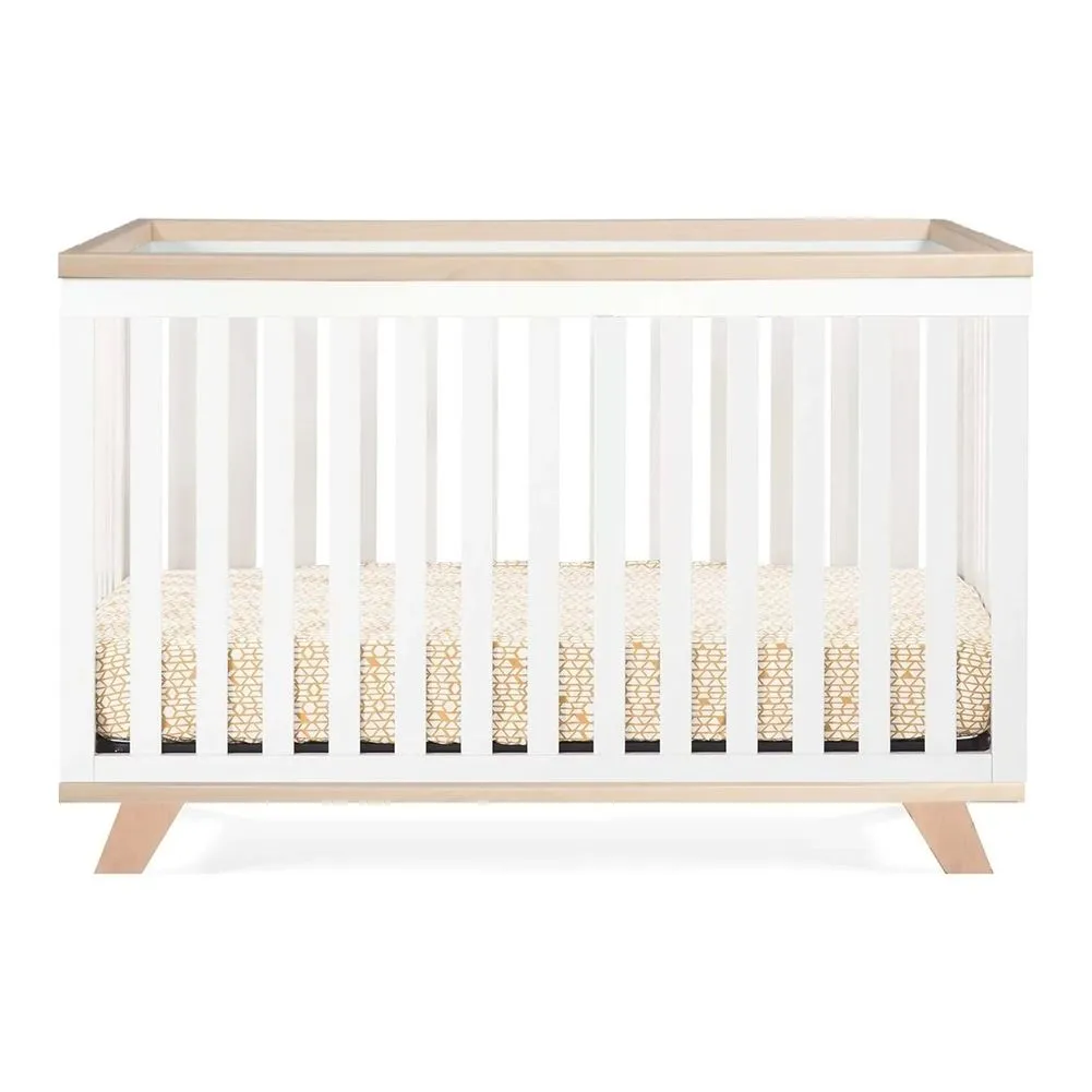 Dear-Born Baby Blake 3-in-1 Convertible Crib - White/Natural