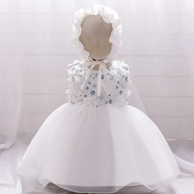 Fancy Sequin Bow Dresses for Flower Girl and Delicate Embroidered Style-Vestidos de Fiesta para Niñas