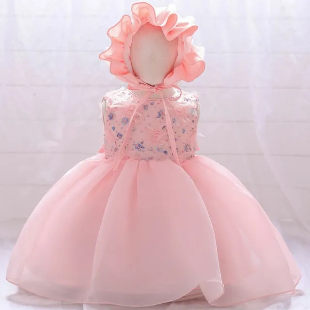 Fancy Sequin Bow Dresses for Flower Girl and Delicate Embroidered Style-Vestidos de Fiesta para Niñas