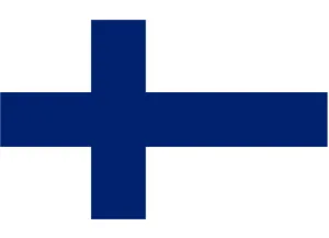 Finland Courtesy Flag Polyester 45 x 30cm