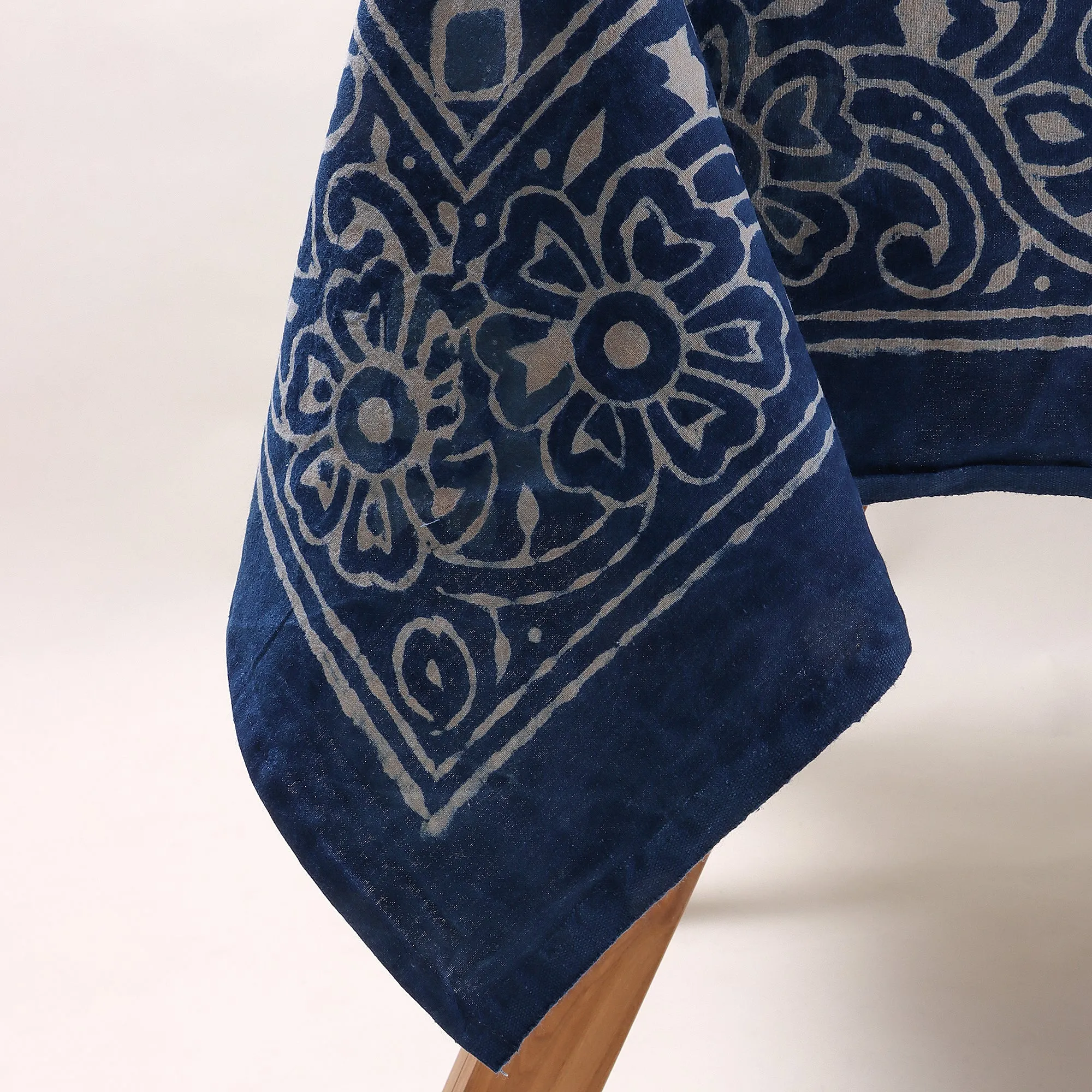 Hand Block Blue Printed Cotton Table Clothes