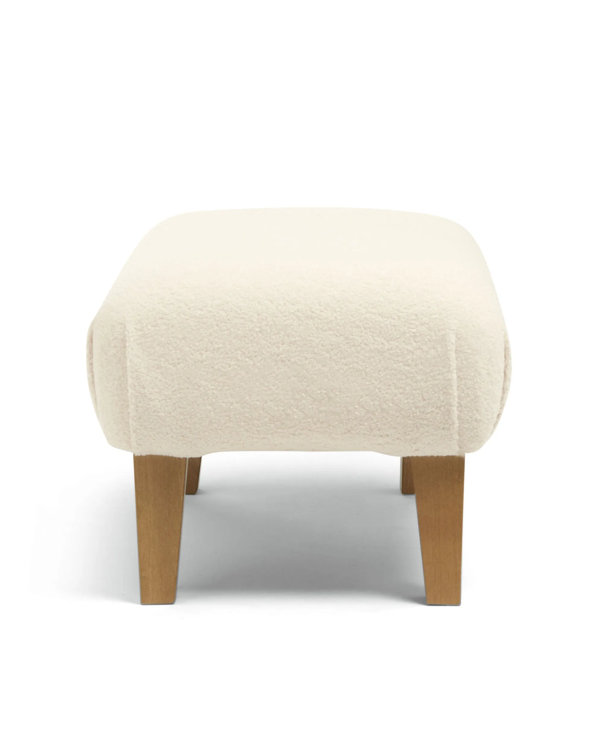 Hilston Cuddle Chair & Footstool Set - Off White Boucle