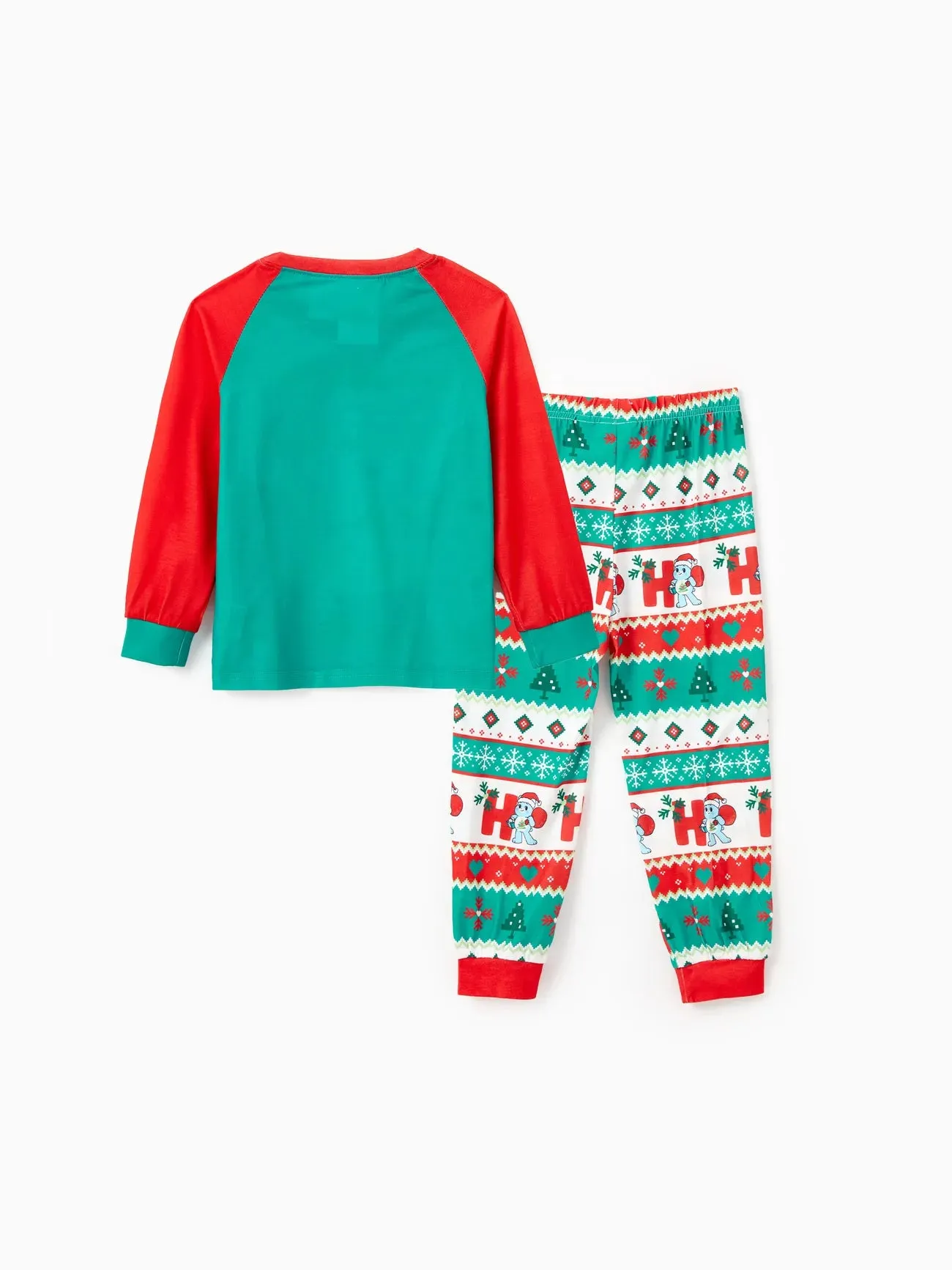 Holiday Family Matching Bear Printed Pajamas Set