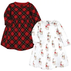 Hudson Baby Cotton Dresses, Fancy Rudolph